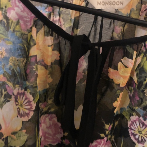Monsoon blouse, transparent, flowy - Picture 3 of 5